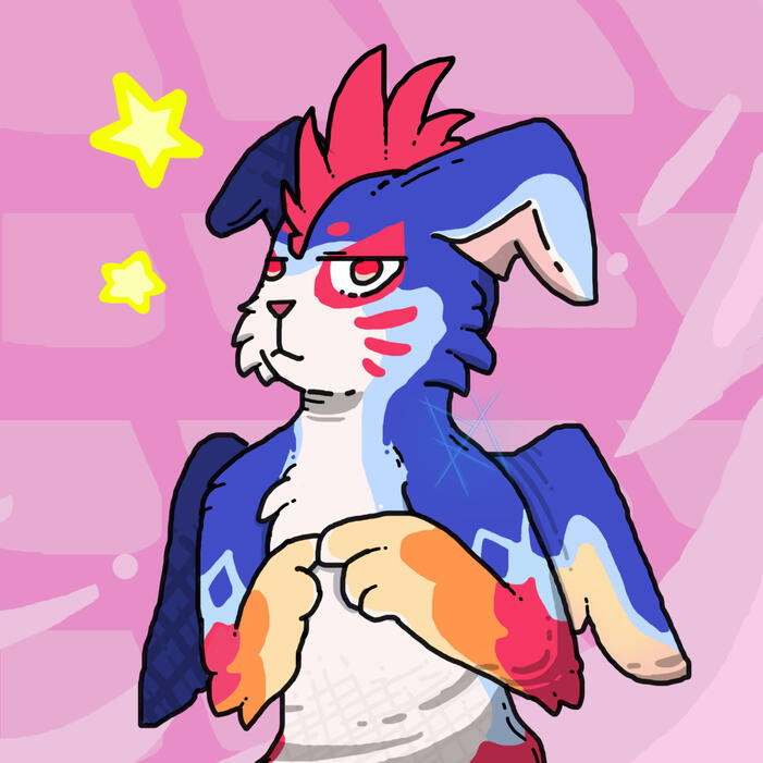 Furry rabbit art trade (05/12/2022)